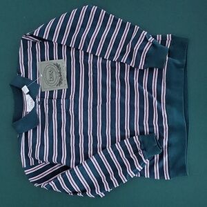 Erika Maison Fondee Striped Long Sleeve Polo